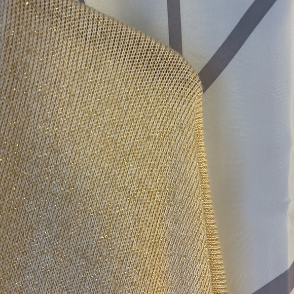 Chico's Cream and Gold Open-Front Poncho - Picture 3 of 5